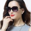 Wholesale New Style Sunglasses for Women, Fox Head, Large Frame, Hollow, Korean Style, Slim Sunglasses, Fashionable Gradient Glasses, Outdoor