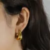 Wholesale 1 Pair Classic Style Commute Geometric Plating 304 Stainless Steel Earrings