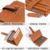 Wholesale Genuine leather ultra-thin card holder zipper coin purse