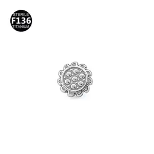 SUNFLOWER Silver / 1.2x10mm M0.9