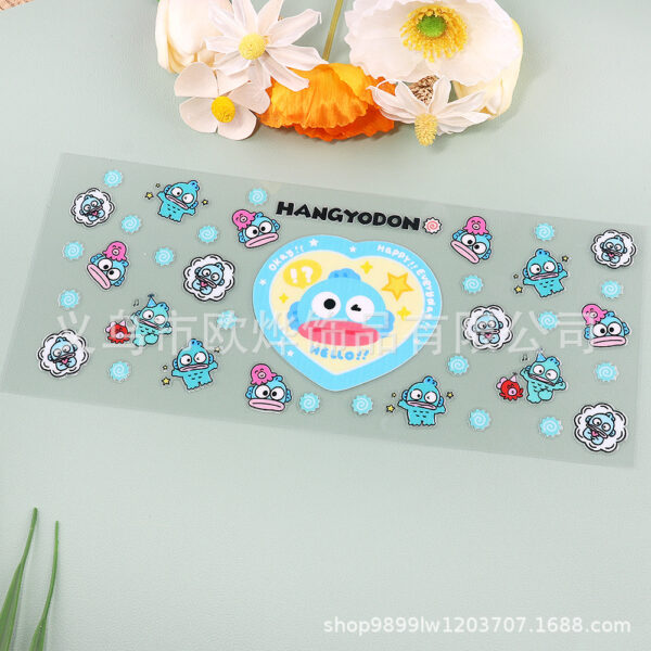 oly-44d1c1a7a52371d5ebf65f20a0a7f8a8 Wholesale Cartoon UV Transfer Stickers, 16oz, Crystal Stickers, Peel-off Labels with Text Retention, Glass Stickers