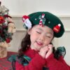 Wholesale Christmas parent-child beret warm wool red hat
