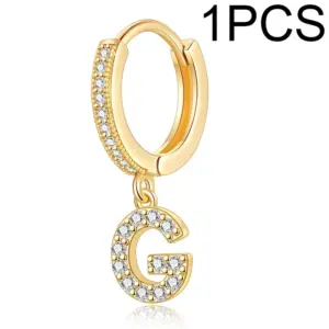 Single Alphabet Letter Earrings G
