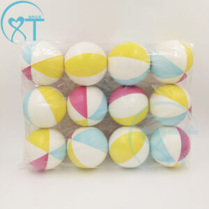 Four-color Macaron beach ball 【Customize] / 6.3cm