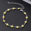 Wholesale Ethnic Style Classic Style Artistic Devil's Eye Heart Shape Simple 304 Stainless Steel Bracelets In Bulk