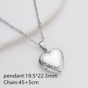 LW011-20 Steel Color Small Heart 02