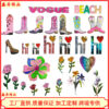 Wholesale in stock Distinctive Exquisite Flower Heart Shoes Letters Bead Embroidery Sequin Embroidered Cloth Stickers Patch Stickers Clothes Decorations