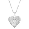 Wholesale Simple Style Heart Shape Titanium Steel Plating Metal Necklace
