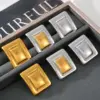 Wholesale PVD Coated Real Gold Plated 18K Gold Rectangle 304 Stainless Steel Elegant Retro Roman Style Waterproof Non Tarnish Ear Studs