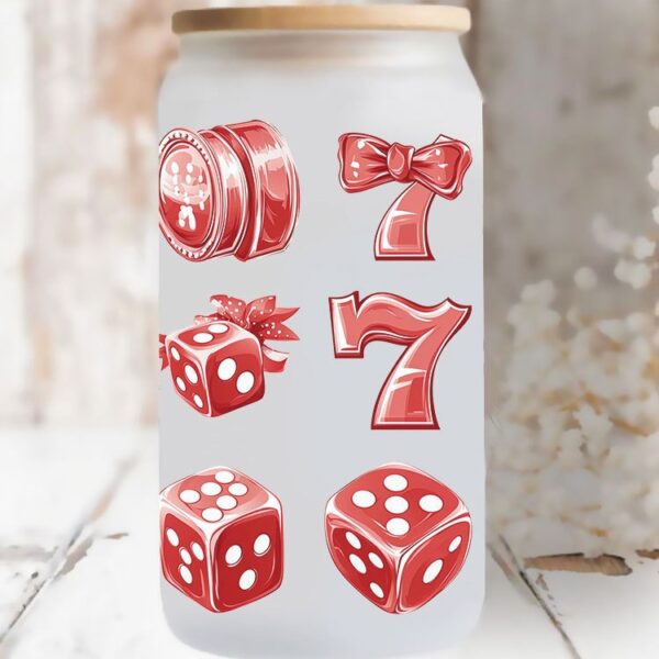 Wholesale Uv Transfer Sticker Glass Cup Crystal Label Crystal Sticker Cross-Border Exclusive for 16oz Glass Cup Special Sticker 23Cmx11Cm