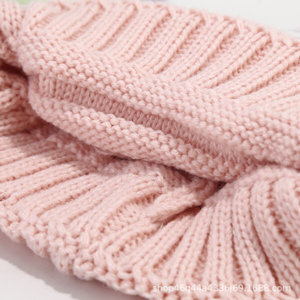 Wholesale Children's Hats, Colorful Double Fur Balls,Autumn and Winter Warm Woolen Hats f