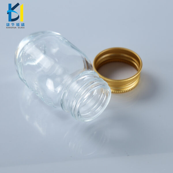 Wholesale Factory spot supply Crystal White Material 30mL graduated glass bottle medicine paste special bottle
