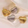 Wholesale 1 Pair Sweet Heart Shape 304 Stainless Steel Electroplating Ear Studs