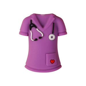 3d purple nurse uniform