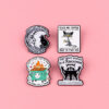 Wholesale Cartoon quote brooch metal badge accessories