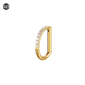 Golden White Half Diamond / 1.0*8mm