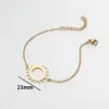 PVD Coated Real Gold Plated Sun 201 Stainless Steel Fashion Waterproof Non Tarnish 201 Stainless Steel Bracelets