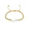 Wholesale Simple Style Classic Style Cross Freshwater Pearl Copper Beaded Bracelets