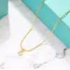 Wholesale Jewelry Fashion Letter Copper Diamond Snake Chain Necklace