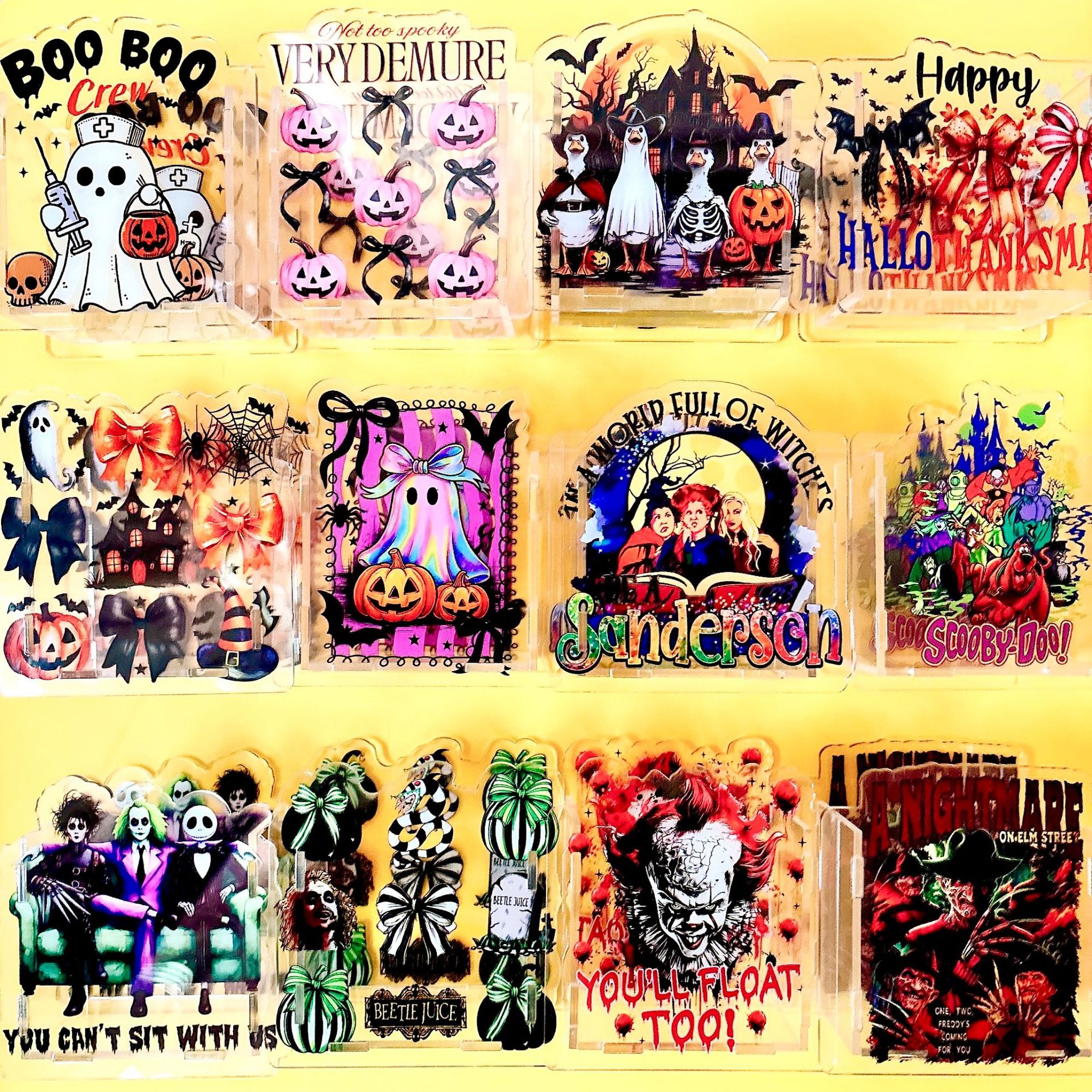 Wholesale New Acrylic Pen Holder/Case with Ghost Clown Freddy - pular 10cm (TK US Region)