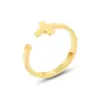 Wholesale PVD Coated Real Gold Plated 18K Gold Geometric 304 Stainless Steel Waterproof Non Tarnish