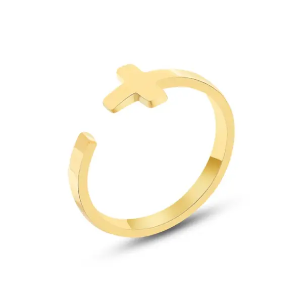 Wholesale PVD Coated Real Gold Plated 18K Gold Geometric 304 Stainless Steel Waterproof Non Tarnish