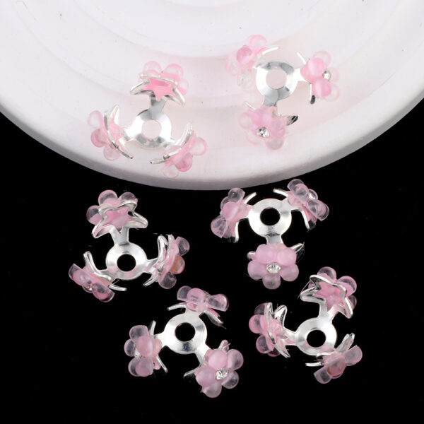 Wholesale Heavy rhinestone five-pointed star perforated torus DIY alloy accessories