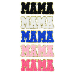 Mom's letter stickers (2) - 5 pieces of mixed colors / Size: 12.4*4.5CM