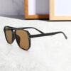 Wholesale New Cross-border Double Beam Aviator Sunglasses European and American Style Men's Driving Sunglasses Advanced Sense Trendy Women's Sunglasses