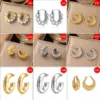 Wholesale PVD Coated Real Gold Plated Geometric Titanium Steel Casual Simple Style Waterproof Non Tarnish Ear Cuffs Earrings Ear Studs