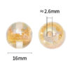 Wholesale 16mm High Transparency Embedded Crown Resin Beads Heavy DIY Beaded Pen Mobile Phone Chain Jewelry Accessories Beads Loose Beads
