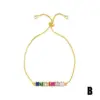 Wholesale Fashion Geometric Copper 18k Gold Plated Artificial Gemstones Bracelets In Bulk