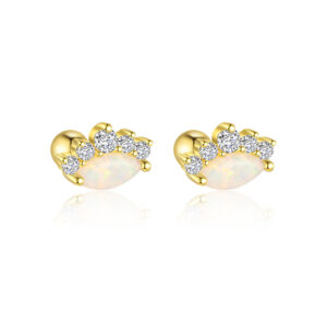 E4685-gold/pair / 925 silver