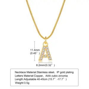Gold / Letter A