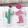 Wholesale Cross-border New Western Style Cactus Denim Hat Boots Sequin Acrylic Pendant Earrings Asymmetric Earrings