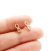 Wholesale PVD Coated 18K Gold Real Gold Plated Cross Heart Shape Butterfly 304 Stainless Steel Cute Japanese Style Waterproof Non Tarnish Ear Studs
