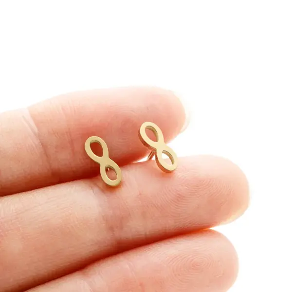 Wholesale PVD Coated 18K Gold Real Gold Plated Cross Heart Shape Butterfly 304 Stainless Steel Cute Japanese Style Waterproof Non Tarnish Ear Studs