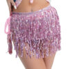 Wholesale Halloween Belly Dance Performance Costume ds Sequins Tassel Hips Beads Waist Chain Indian Dance Performance Waist Towel