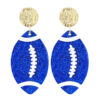 Wholesale Amazon source football football contrast fashion ladies shiny acrylic earrings should be refueling accessories