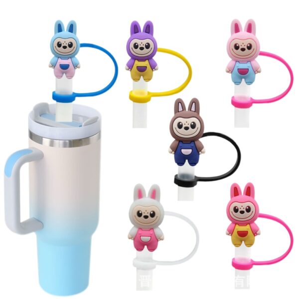 Wholesale Cute cartoon-style straw cup cap