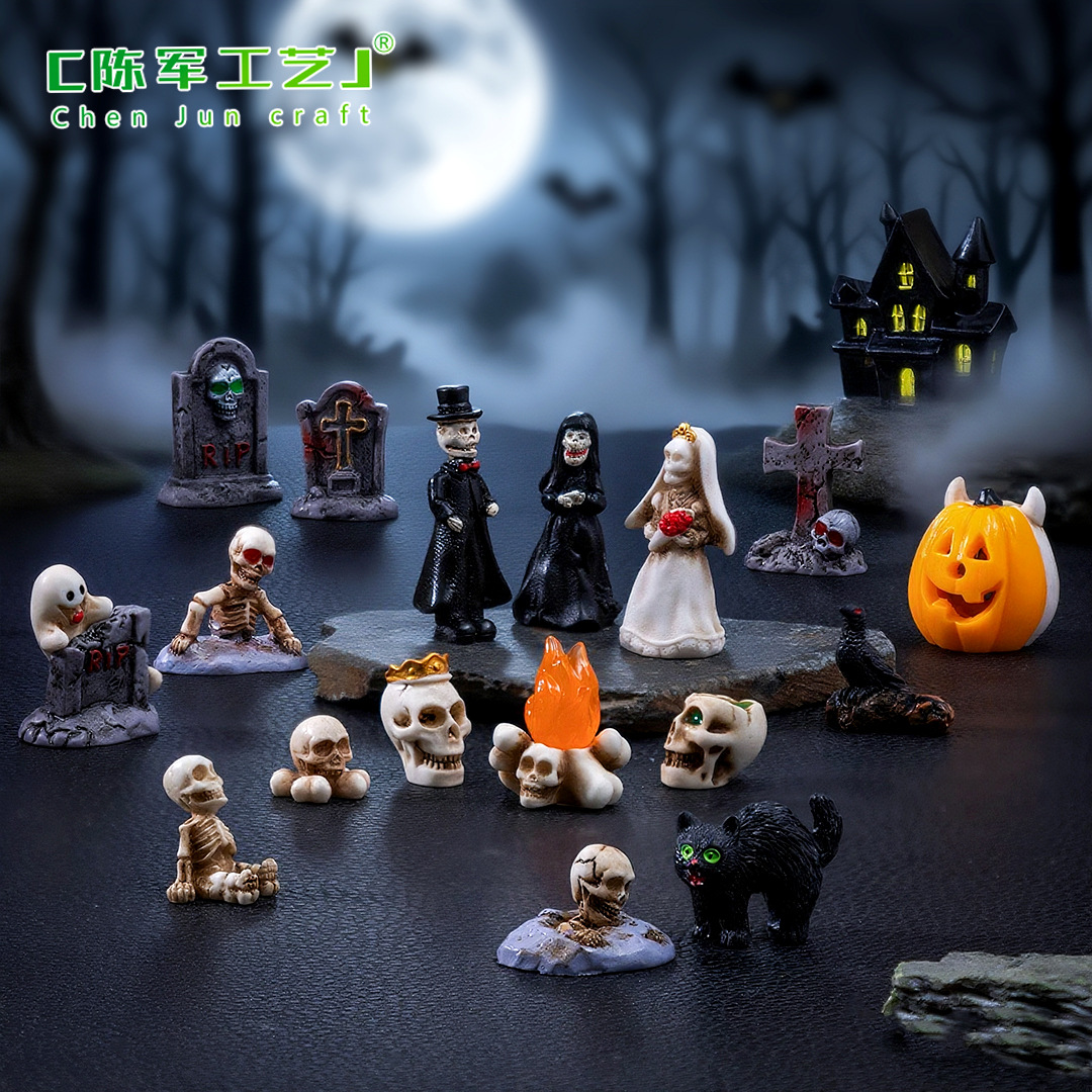 Wholesale DIY skull decorations and aessories, miniature landscape desktop ornaments