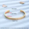 PVD Coated Real Gold Plated 18K Gold Star 304 Stainless Steel Elegant Simple Style Waterproof Non Tarnish 304 Stainless Steel Cu Bracelets