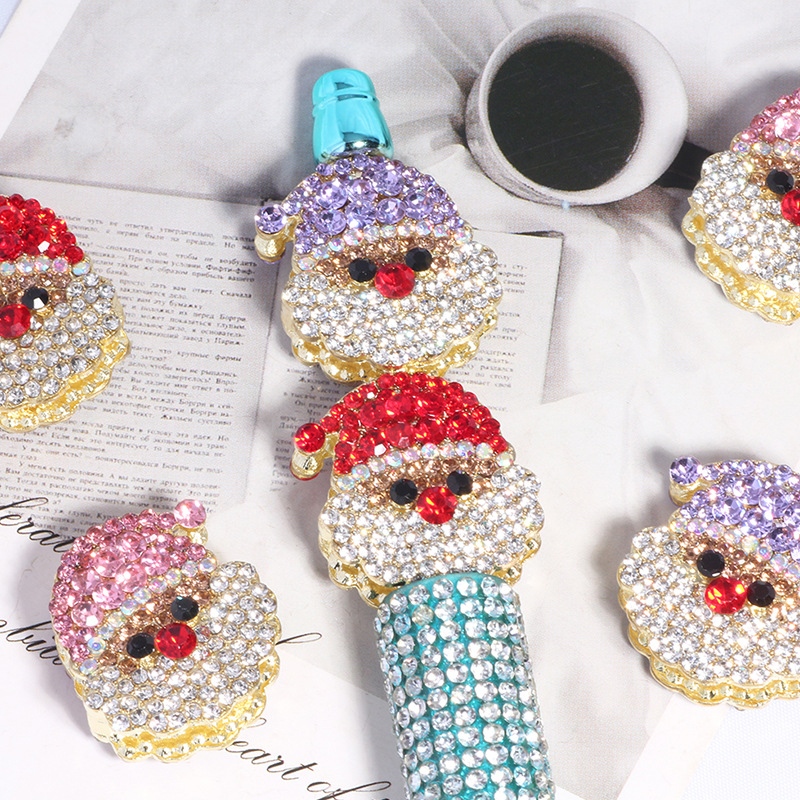 Wholesale Cute alloy , fully rhinestone-encrusted, straight-hole beads for DIY Mobile Phone/KeyChain/Bag Chain Aessories