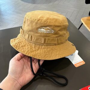 Dashan embroidery outdoor fisherman hat-[yellow]] / Adjustable (55-59cm)