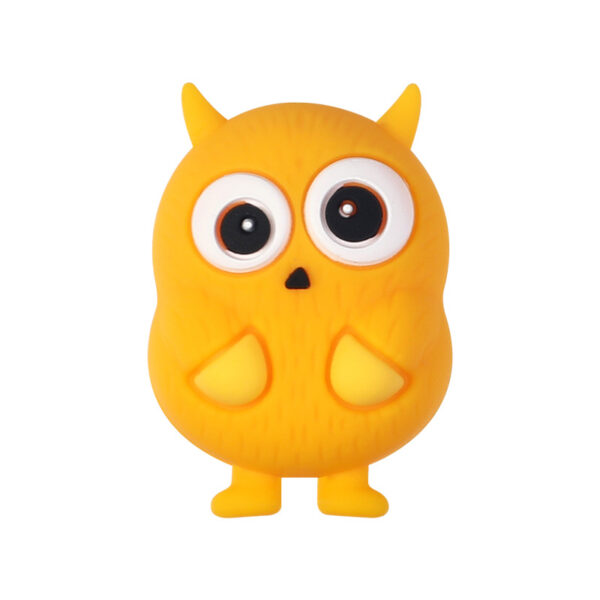 Wholesale 3D monster silicone bead bracelet, cute doll beaded DIY necklace aessories, cartoon exy beads wholesale.