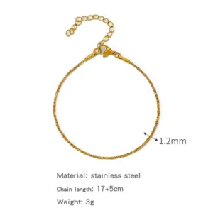 Zhslg37 (Twisted Square Snake Bracelet)