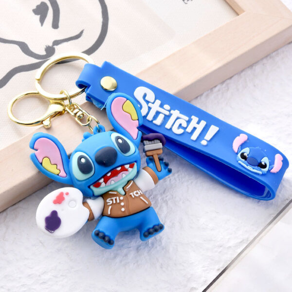 Wholesale New Street Stitch Keychain Cartoon Animation Stitch Doll Pendant Backpack Pendant Car Key Chain