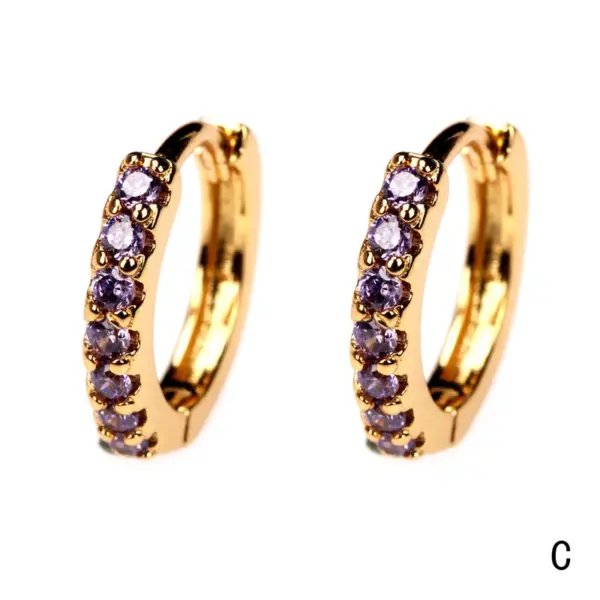 oly-460e18f8c1713a9bf36f6f744c5ba6e8 Wholesale Fashion Geometric Diamond Copper Artificial Gemstones Earrings