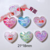 oly-461ee077e8e961b2243405763bdb9d49 Wholesale 10pcs Resin DIY Accessory Shoe Buckle with Sequins, Cherry, and Heart Design