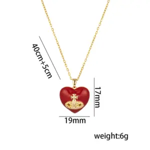 528 Red Xiempress Love Necklace